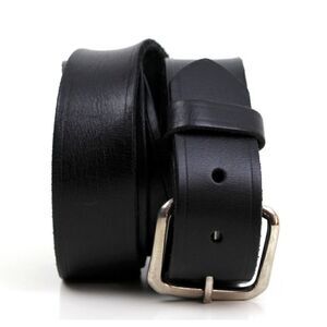 Boston BLACK GENUINE LEATHER 1 3/8"Wd CASUAL DRESS MEN'S BELT Sz 42 (P11